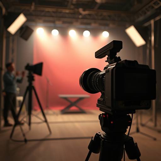 Camera on a film set